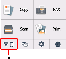 Pantalla INICIO: seleccionar Red